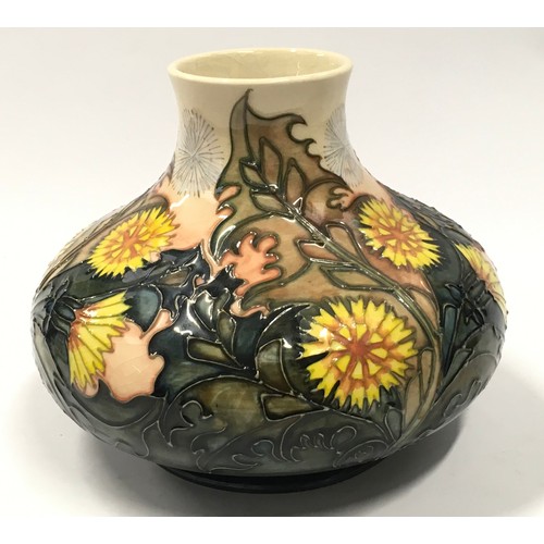 1 - Moorcroft Dandelion vase 1992 limited edition 24/200. 16cm tall. Signed and stamped to base.