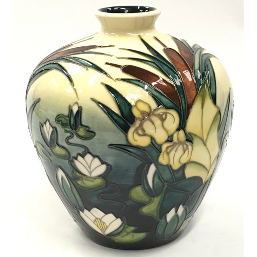 8 - Moorcroft Rachel Bishop Lamia vase of squat bulbous form. 17cm tall. Signed and stamped to base.