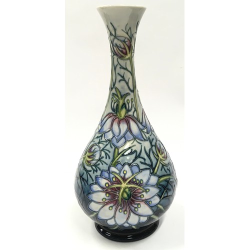 11 - Moorcroft Rachel Bishop Love In The Mist vase 1995. Limited edition 290/300. 32cm tall. Signed and s... 