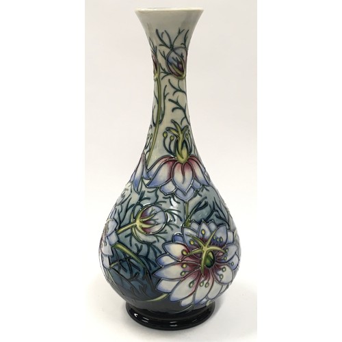 11 - Moorcroft Rachel Bishop Love In The Mist vase 1995. Limited edition 290/300. 32cm tall. Signed and s... 