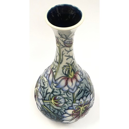 11 - Moorcroft Rachel Bishop Love In The Mist vase 1995. Limited edition 290/300. 32cm tall. Signed and s... 