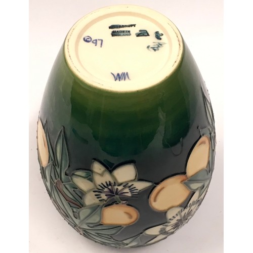 13 - Moorcroft Rachel Bishop Passion Fruit vase 1997. 18cm tall. Signed and stamped to base.