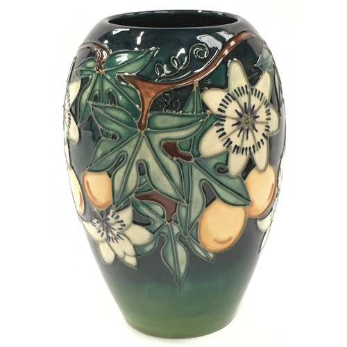 13 - Moorcroft Rachel Bishop Passion Fruit vase 1997. 18cm tall. Signed and stamped to base.