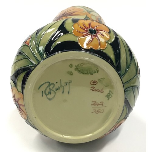 17 - Moorcroft Rachel Bishop Professor Hope vase shape 92/11 2006. Limited edition 242/250. 29cm tall. Si... 