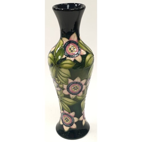 19 - Moorcroft Trial vase 2015. 26cm tall. Signed and stamped to base.