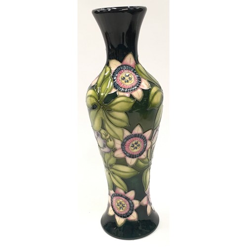 19 - Moorcroft Trial vase 2015. 26cm tall. Signed and stamped to base.