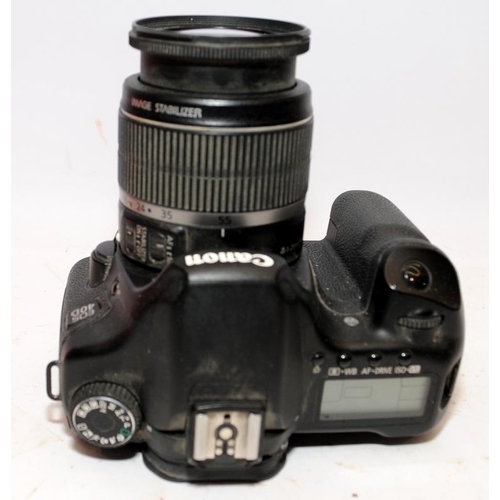 160 - Canon D40 digital Slr camera c/w 18-55mm zoom lens. Comes in box with some ancillary items and 300 p... 