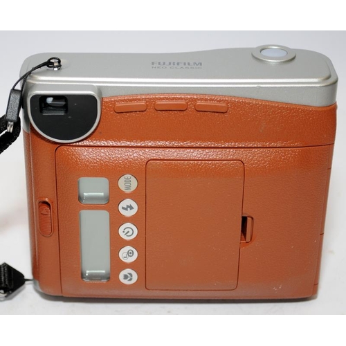 162 - Fujifilm Instax Mini 90 Neo Classic instant print camera with tan finish. No charger so being sold u... 