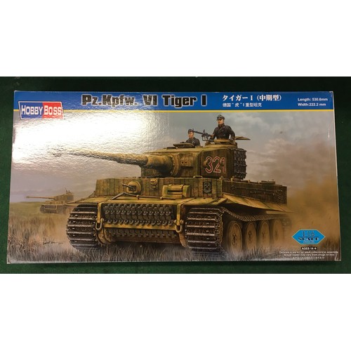 30a - Hobby Boss 82601 Pz.Kpfw.VI Tiger I 1:16 Military Vehicle Kit. New, boxed.