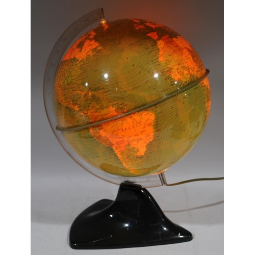 123 - Mixed lot to include Illuminated twin map world globe - political and physical 1966, a pair of vinta... 