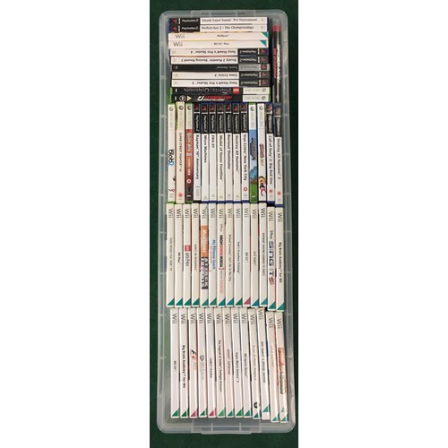 23 - Collection of computer games to include Nintendo Wii, Xbox 360 and Playstation II