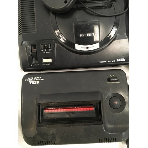 62 - Sega Mega Drive bundle to include consoles, games, controllers and accessories.