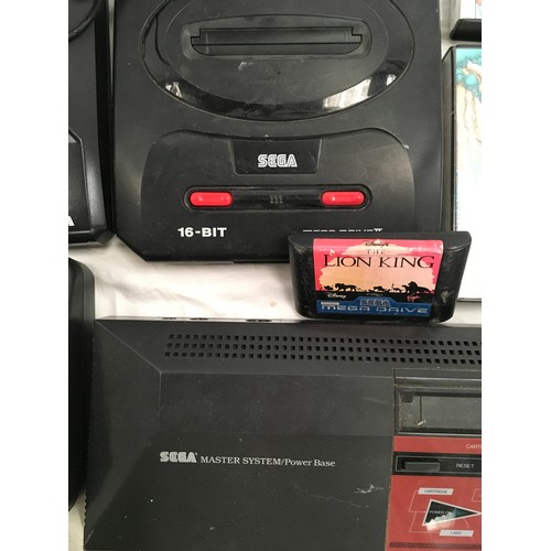 62 - Sega Mega Drive bundle to include consoles, games, controllers and accessories.