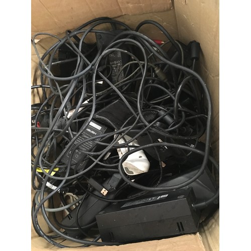 47 - A collection of 39 various Xbox and PlayStation hand held controllers with various power supplies an... 