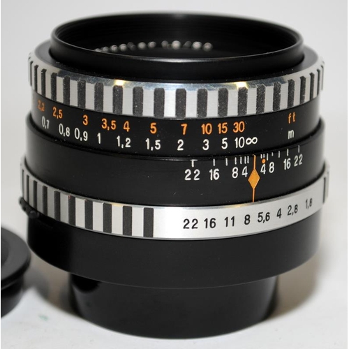 178 - aus Jena Pancolar Zebra 1.8 o50mm prime lens M42 screw mount.