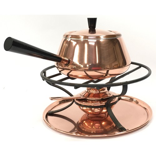 115 - Classic Swiss fondue set with burner made by 