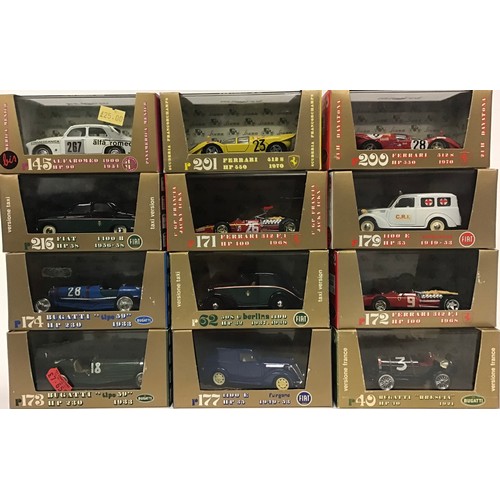 7 - Brumm boxed group to include R171 Ferrari 312 F1, R179 Fiat 1100 E Ambulanza and others. Generally E... 