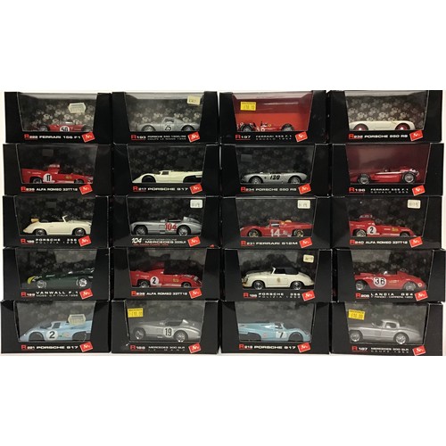 22 - Brumm boxed group to include R193 Porsche 550, R240 Alpha Romeo 33TT12, S034 Mercedes 300 SLR. Gener... 