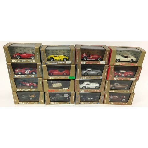 25 - Brumm boxed group to include R105 Jaguar XK120, R128 Lancia Ferrari D50, R135 Maserati 250F and othe... 