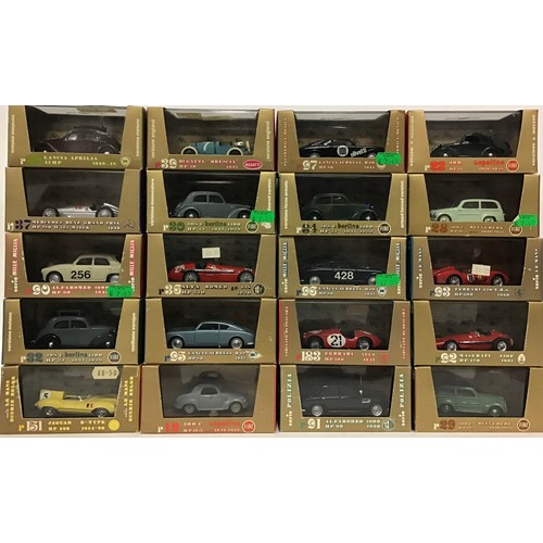 34 - Brumm boxed group to include  R183 Ferrari 125S, R22 Maserati 250F, R95 Lancia Aurelia B20 and other... 