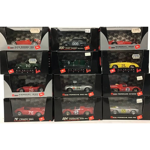 46 - Brumm boxed group to include S025 Limited Edition Maserati 250F, R228 Ferrari 512M, S032 Limited Edi... 