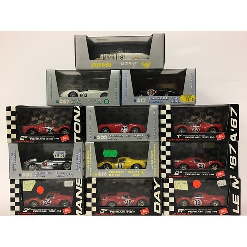 52 - Brumm boxed group of diecast models to include S030 Ferrari 330 P4, S007 Jaguar XK120 and others. Ge... 