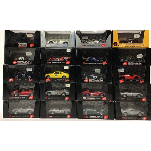 55 - Brumm group of boxed diecast models to include R194 Porsche 550 1500/R/S, R229 Ferrari 512M and othe... 