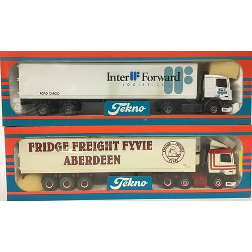 2 - Tekno 1/50th scale Truck pair: Fridge Freight Fyvie Aberdeen and Inter Forward Logistics. Both appea... 