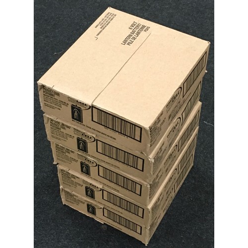 230 - Five boxes of Duracell Pro Cell 6V lantern batteries. Six batteries per box. New unused but have pas... 