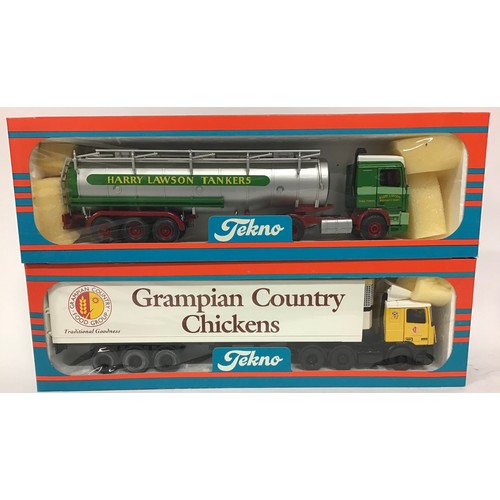 42 - Tekno 1/50th scale Truck pair: Harry Lawson Tankers, Grampian Country Chickens. Both appear Excellen... 