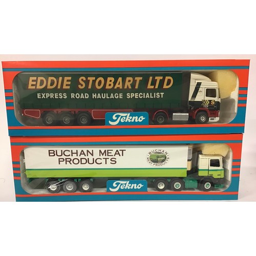 53 - Tekno 1/50th scale Truck pair: Eddie Stobart Ltd and Buchan Meat Products. Both appear Excellent to ... 