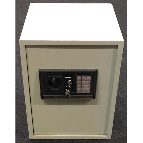 231 - Nutool SF20 electronic digital safe with keys. Code unknown. 50x37x33cm.