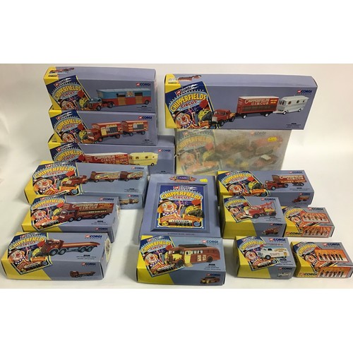 14 - Corgi Chipperfields Circus group of boxed models: 97957, 97896, 97022, 97886, 96905, 97303, 97887, 9... 