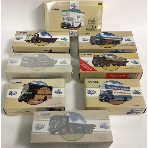 8 - Corgi Classics group of commercial vehicles to include 97327 Atkinson 8 Wheel ridged Eddie Stobart L... 