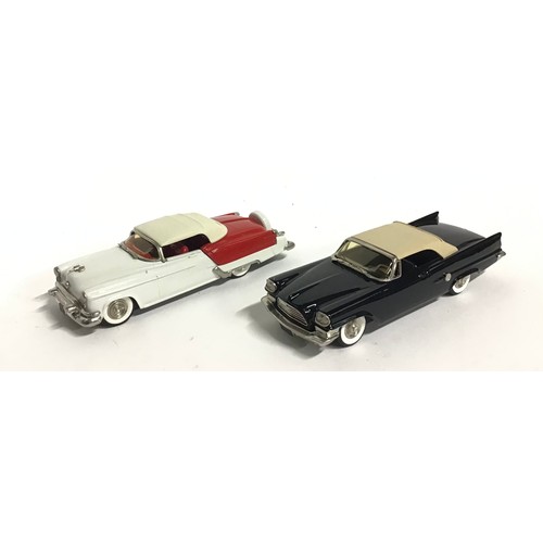 6 - Brooklin Models pair: BRK 41X 1959 Chrysler Convertible Top up and BRK 39X 1953 Oldsmobile Fiesta To... 