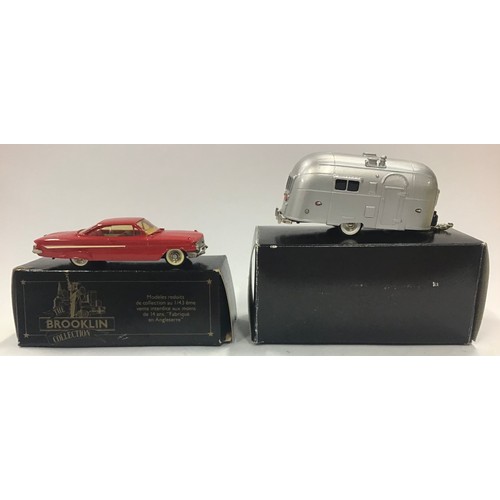 59 - Brooklin Models pair: BRK 54 Streamlined American Caravan and BRK 44 1961 Chevrolet Impala Sports Co... 