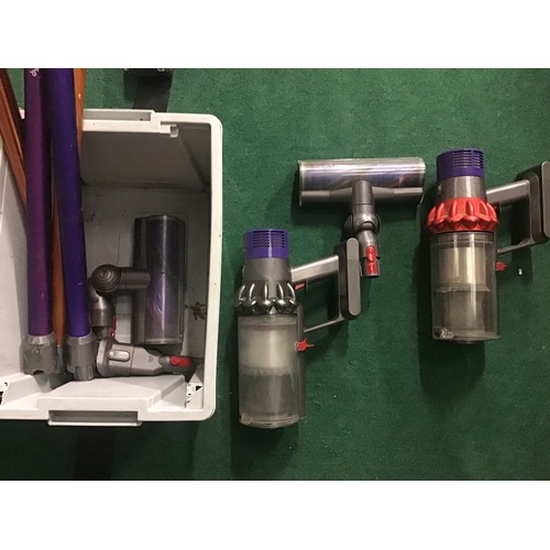 43 - A collection of Dyson hoover parts.