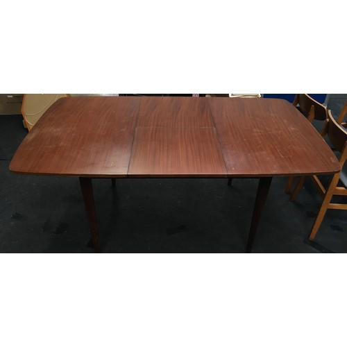 242A - Vintage 1960's Eon Furniture teak extending dining table together with four matching dining chairs u... 