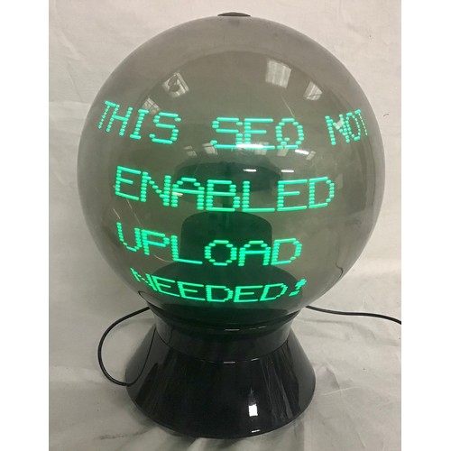 21A - Advertising: an extremely unusual I-ball opti-space globe, with electrical lead, standing approximat... 