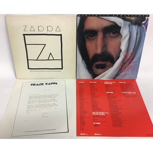 49 - 2 X FRANK ZAPPA VINYL LP RECORDS. Albums include - ‘Ship Arriving Too Late To Save A Drowning Witch’... 