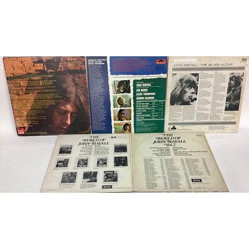 90 - BLUES VINYL LP RECORDS FROM JOHN MAYALL. 5 in total here to include - The World Of Vol 1 & 2 - Turni... 