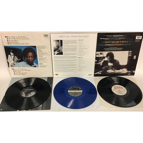 89 - 3 BUDDY GUY VINYL LP RECORDS. Titles include - Stone Crazy Blues on 180g Blue colored vinyl on Not N... 