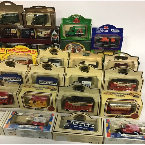 111 - Lledo group of boxed models. All appear Excellent in generally Excellent boxes. 36 single models and... 