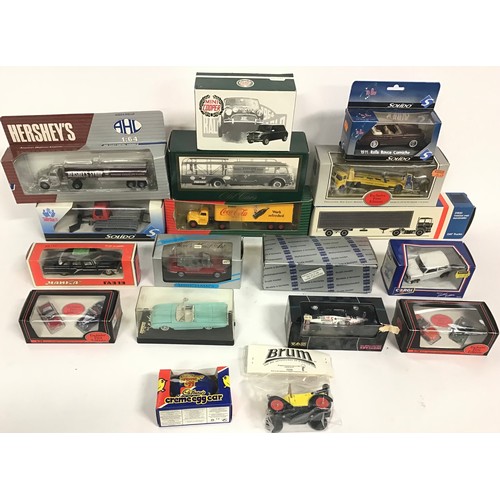 114 - Collection of boxed diecast models to include EFE, Solido, Corgi, Minichamps, Onyx and others.