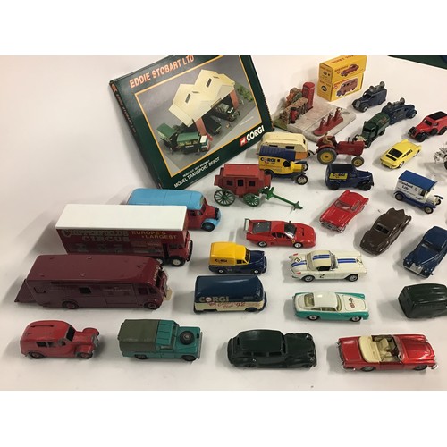 116 - Collection of unboxed diecast models to include Dinky Supertoys Horse truck, 492 Loudspeaker trucks,... 