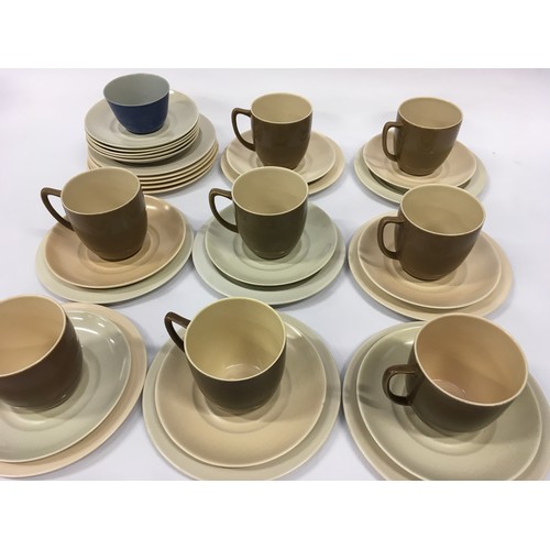 111 - Collection of Branksome China tea/dinnerware to include set of eight cups and saucer trios together ... 