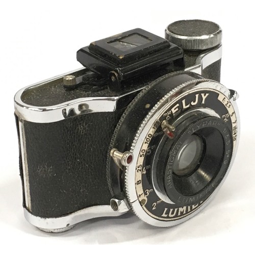 122 - Vintage ELJY Lumiere miniature camera together with a Kodak Retinette camera and boxed Kresta rangef... 