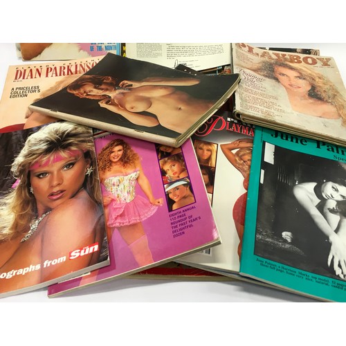 157 - Collection of vintage soft porn magazines. Various titles to include Playboy (20).