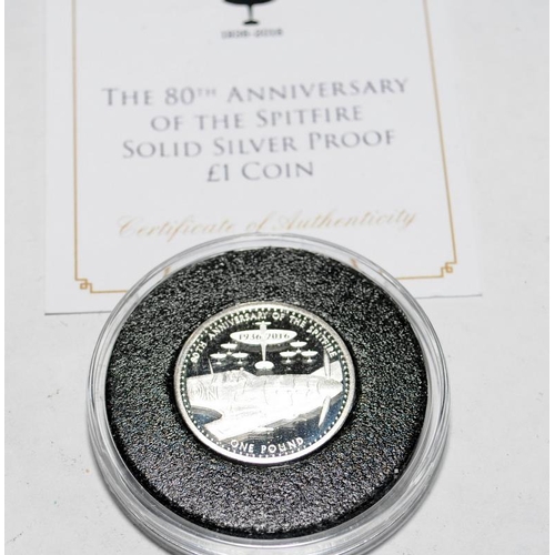 12 - Collection of sterling silver commemorative coins to include George VI 1937 Coronation Crown, 1oz 50... 