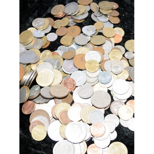 69 - Fox's tin of foreign coins (3)